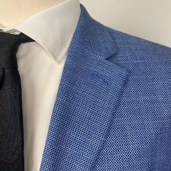 Michael Kors Men's Classic-Fit Light Blue Sport Coat 36R